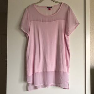 Vince Camuto soft pink blouse